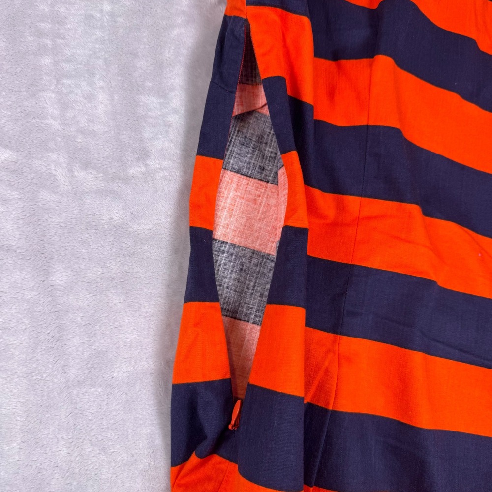 Sail to Sable Striped Sleeveless Shift Dress Womens M Navy Red White Trim - Picture 9 of 10
